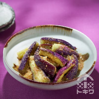 蒸しなすのごま酢和え｜秋なすをごま「べんりで酢」で和える