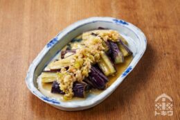 蒸しなすの油淋ソース