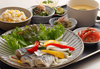 鯵の南蛮漬け定食